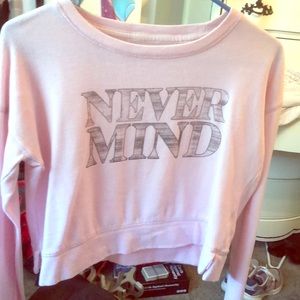Crop top sweatshirt